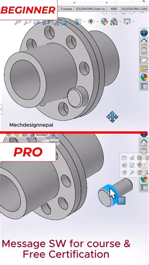 Mech boi on Instagram: "Mate Trick in SolidWorks that’ll instantly make your assemblies faster + cleaner. 🚀 If your mates keep flipping, failing, or taking forever to set up—this quick trick will save you serious time. ✅ Watch till the end for the setup step most people miss. 💾 Save this for your next assembly 🔁 Share with a friend who’s learning SolidWorks 💬 Comment “MATE” and I’ll send more SolidWorks shortcuts/tips Hashtags (copy/paste) #SolidWorks #SolidWorksTutorial #SolidWorksTips #Sol