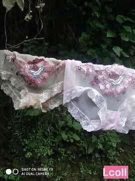 Transparent Floral Panties From Lingerie Coll