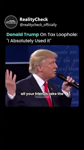 Donald Trump On Tax Loophole: #business #economics #taxes