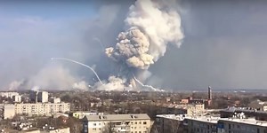 This Video Of A Weapons Dump Exploding In Ukraine Is Insane