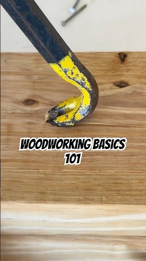 Learn how to remove a nail with a cat’s paw #carpenter #carpentry #woodworking #catspaw