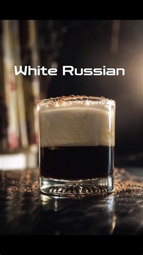 White Russian ☕🍸 | Creamy Coffee Cocktail #cocktail #shorts