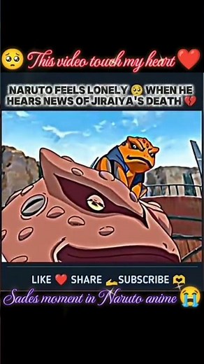 Master jiraya death' Naruto fell lonely 😭 # Naruto anime edit #