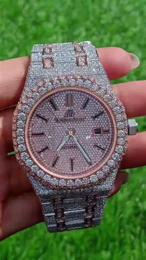 Elegant Iced Out Moissanite Watch For Men Sapphire Crystal Glass | Diamond Watch #shorts #watch