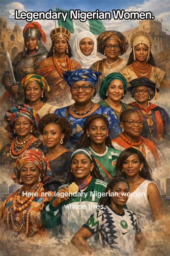 Here are legendary Nigerian women whose lives, courage, and brilliance shaped history, culture, politics, and thought—past and present: Pre-Colonial & Colonial Icons Queen Amina of Zazzau – Fearless 16th-century warrior-queen who expanded Zazzau’s territory and fortified cities across Hausaland. Moremi Ajasoro – Yoruba heroine who sacrificed her only son to save Ile-Ife from invading raiders. Funmilayo Ransome-Kuti – Pioneer of women’s rights and anti-colonial activism; led Abeokuta women agains