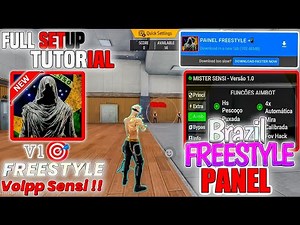 BRAZILIAN🇧🇷NEW VERSION🎯CAXTY PANEL 👾 FREESTYLE 2.0 📱 SETTING NO RECOIL SENSI |🎮HOW TO USE PAID SENSI