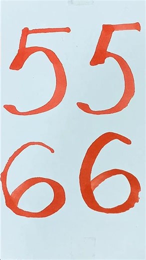 Learning to write the numbers 5 and 6.✍️ #drawing #art #creativecreation