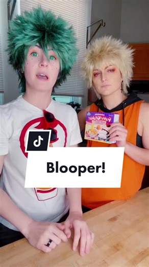 Our struggle is real 🫠 #blooper #kacchan #deku #fail #mha #bnha More Cooking with Kacchan incoming relatively soon! Any snacks you want us to try? Link in bio for my PO Box!