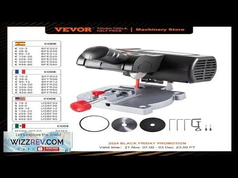 VEVOR Mini Miter Cut-off Chop Saw 0-45° Home DIY Benchtop Table Cutting Review