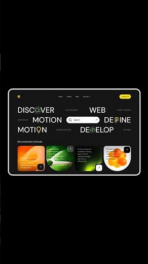 Interactive UI/UX Design in Figma | Minimal Website UI Tutorial #figma #uidesign #uxdesign