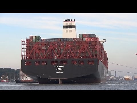 AL MURAYKH in Hamburg - Größtes Containerschiff der Welt! Erstanlauf am 12.10.2015