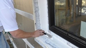 Flashing A Recessed Window using Liquid Tyvek - Fine Homebuilding