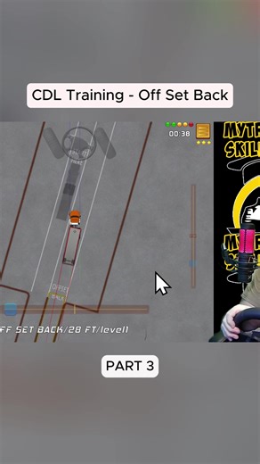 CDL Training Off Set Back #trucks #truck #driving #cdl