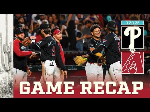 Phillies vs. D-backs Game Highlights (9/20/25) | MLB Highlights | Arizona Diamondbacks