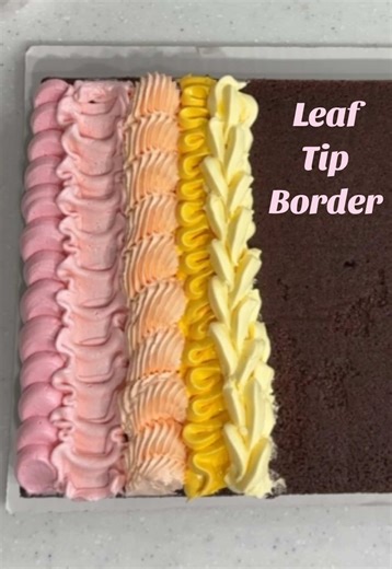 Frosting this cake one row at a time to demo different piping techniques! #cake #cakedecorating #buttercream #piping #pipingtips