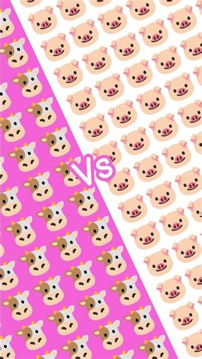 cow vs pig who wins 🐷🐮🐷🐮🐷🐮