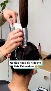 My genius hack to hide my hair extensions 🤯💖 | Craft Factory