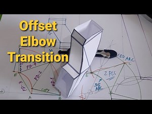 Offset Elbow Transition duct/duct layout/duct fittings