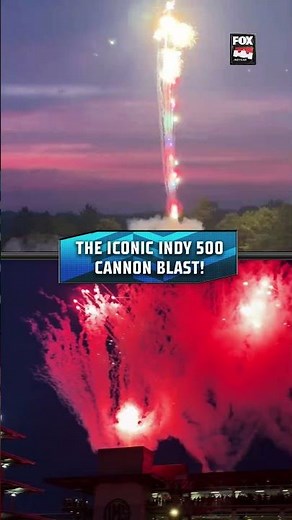 The iconic INDY 500 Cannon Blast! 💥 #indy500 #indycar #cannonblast #motorsports