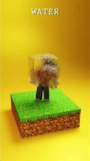 Minecraft Steve Vs Real Life Fluid Simulation 💦