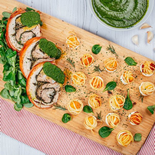 Italian pork belly & fried mozzarella