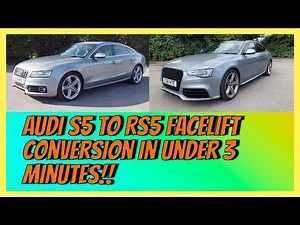 Audi S5 to RS5 Facelift Conversion In Under 3 Minutes!!