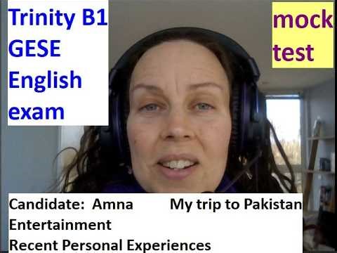 Trinity B1 English GESE exam Mock English Test Practice with Feedback UK SELT ILR Pass