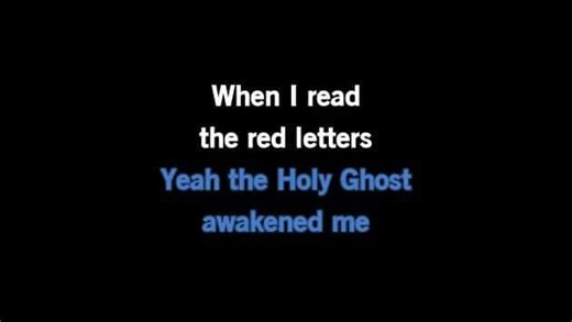 Karaoke Red Letters - Crowder - CDG, MP4, KFN - Karaoke Version