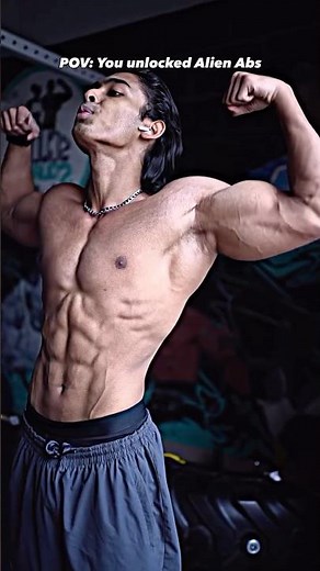 You unlocked Alien Abs #bodybuilding #fitness #shorts