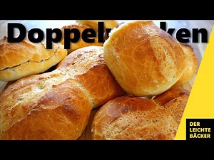 Doppelwecken mit 23 Stunden Teigruhe | Doppelte DDR Brötchen