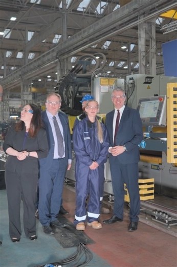The steel being cut for a new Royal Navy warship, as officials belive there's 'real momentum' in the programme - more below 👇 | The News, Portsmouth