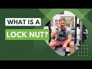 What is a lock nut and how do I use lock nuts to assemble my squat rack?