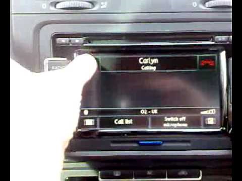 RCD510 working with Fiscon Bluetooth in a VW Golf MK6
