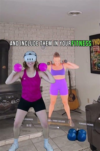 How to workout with real Dumbbells in VR