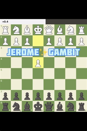 Jerome✨Gambit . For white . In 14 moves . #chess