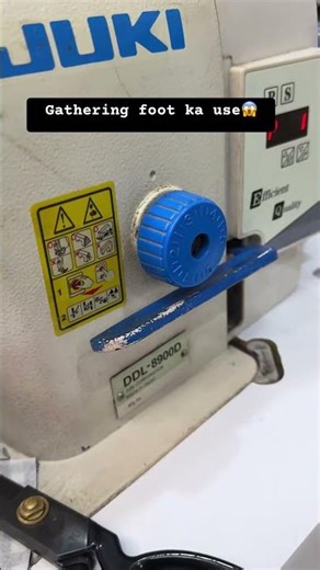 How to use gathering foot 🤗 #youtube #youtubeshorts #shorts #fashiondesigning #tailoringideas