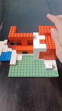 unbox toy model Lego Minecraft Fox lodge 2022
