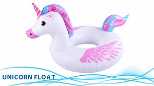 Watch HIWENA Inflatable Unicorn Pool Float Tube on Amazon Live