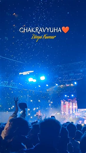 CHAKRAVYUHA ❤️ — Divya Kumar Live Performance | Magical Night & Crazy Crowd Energy #shorts #fyp