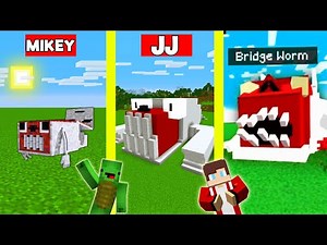 BRIDGE WORM BUILD BATTLE CHALLENGE In Minecraft - NOOB VS PRO - Maizen Mizen Mazien Parody