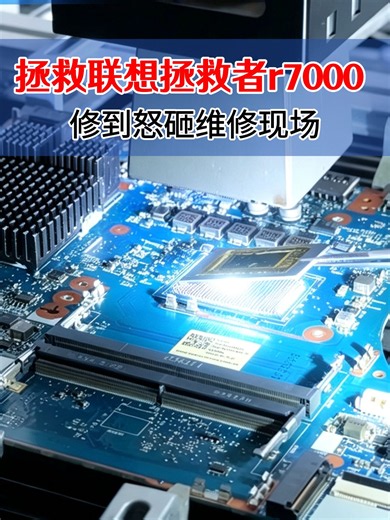 维修到崩溃，联想拯救者r7000开机键盘灯亮不显示