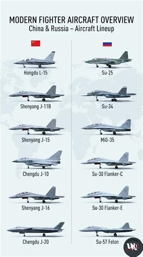 Fighter Jet Lineups Explained China & Russia