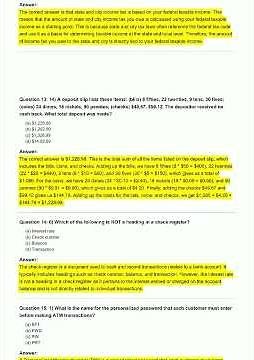 FBLA Business Math Competition Practice Test , F video