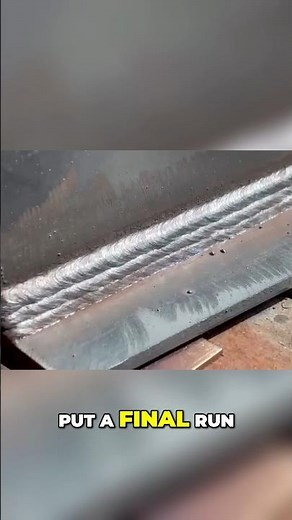 T-fillet weld: finish it nicely with this technique #welding #stickwelding #weld #stickwelder #smaw