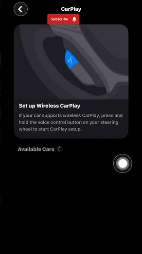 Wireless connect to car play in iPhone