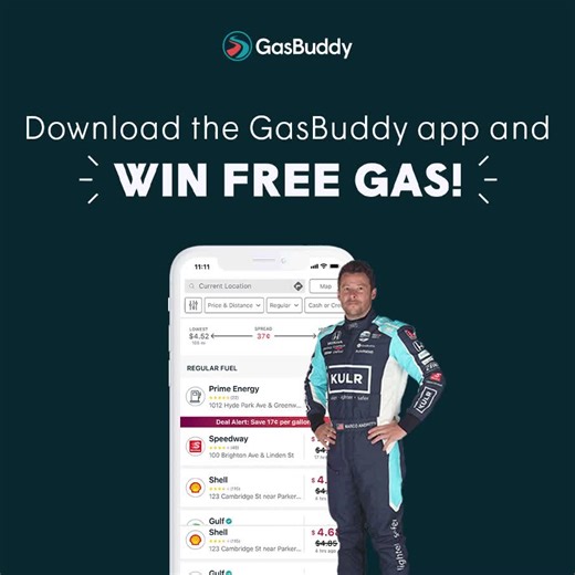 1K views · 35 reactions | ⛽ Reminder: We’re giving away free gas! 5 winners will win $100 in gas – just in time for the ️ Indy 500 and summer travel season! Just download and head to the GasBuddy app to enter. (18+, US only, Terms Apply. Winners announced 6/1) | GasBuddy | Facebook