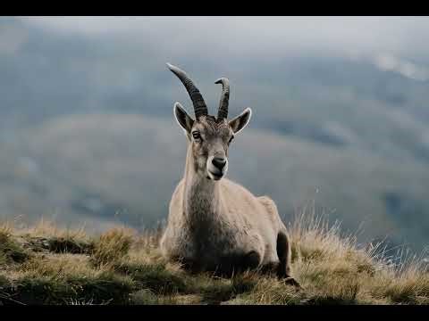 Grace and Strength of a Female Ibex in the Mountains 🐐