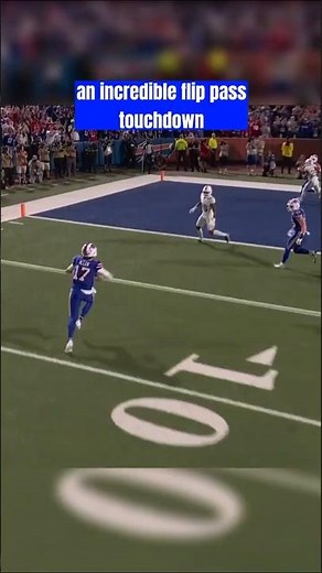 Josh Allen’s Unreal Flip Pass TD vs Dolphins #shorts #nfl