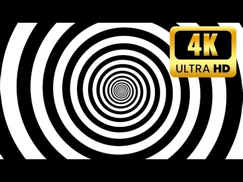 Black and White Hypnosis Spiral Optical Illusion Background