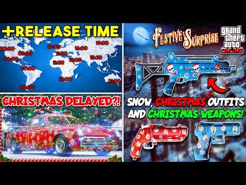 GTA Online NEW Christmas DLC Release Time & NEW Update Info (Festive Surprise 2025)